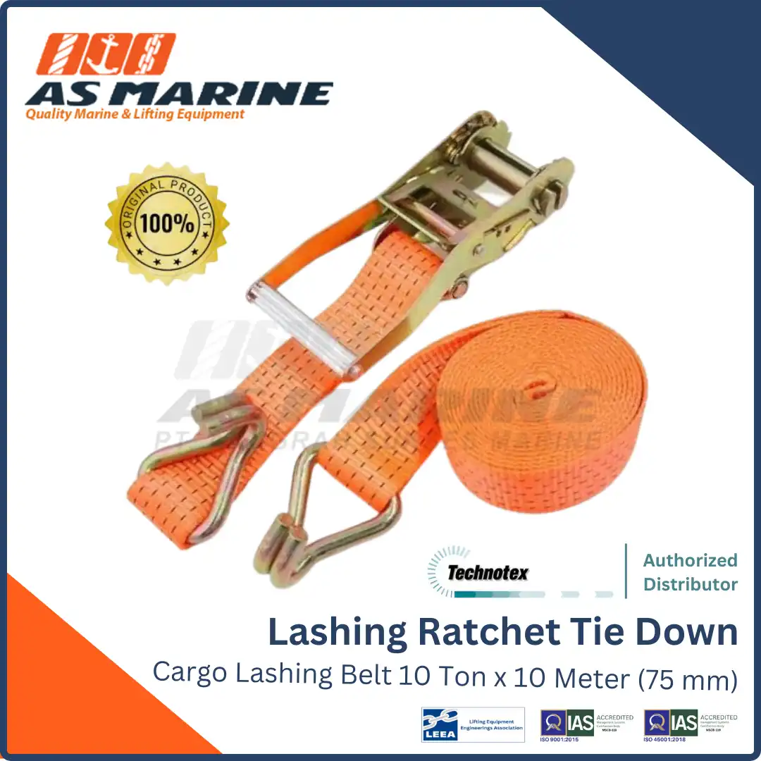 Ratchet Tie Down 10 Ton x 10 Meter Technotex